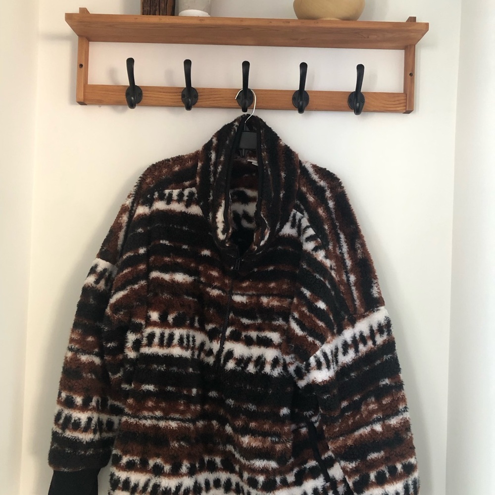 Cozy Striped Fleece Jacket
